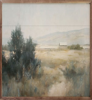 Distant Barn 1 By Nina Blue